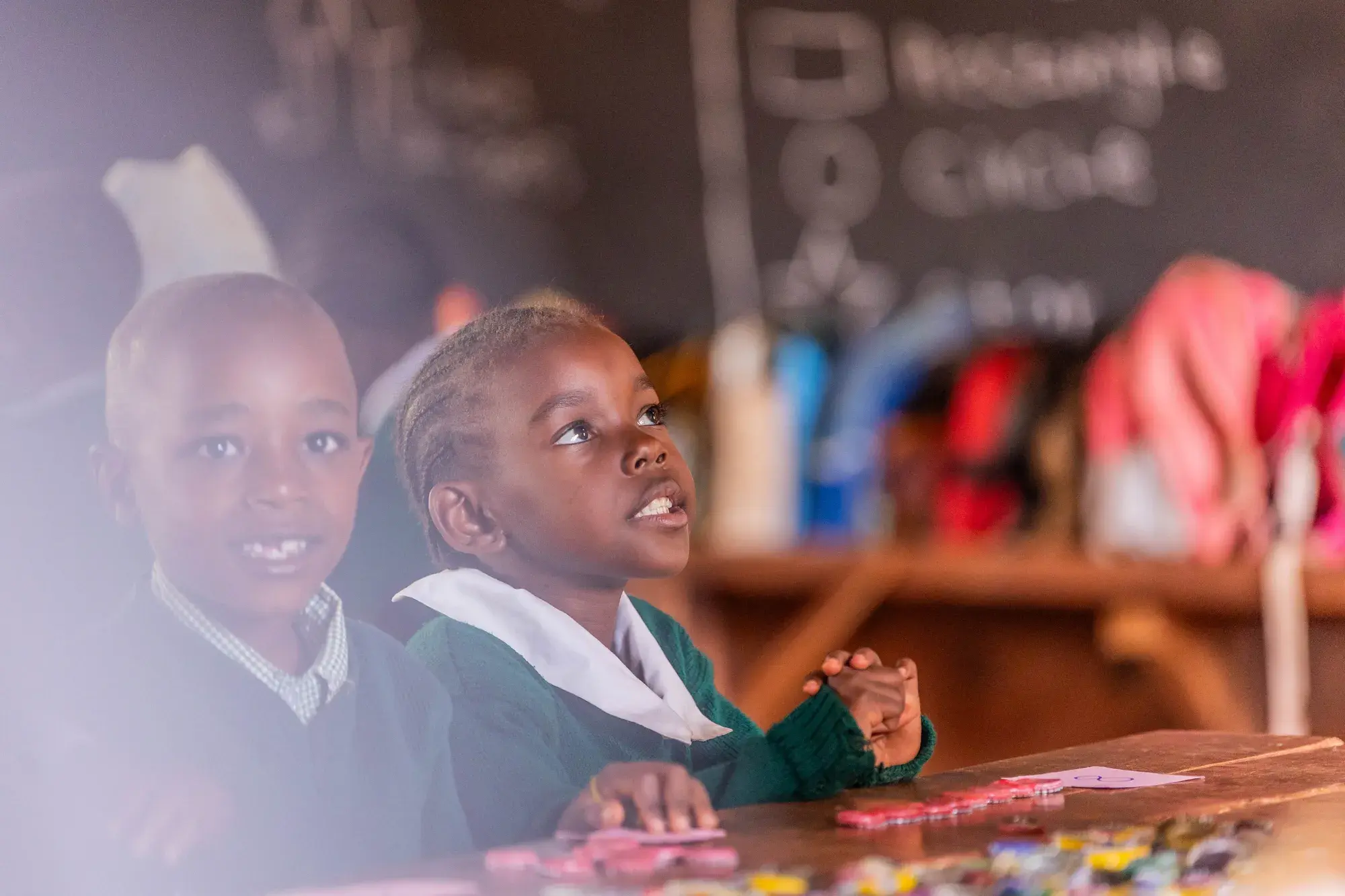 Children learning in a classroom